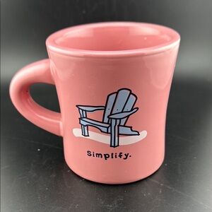Life is Good Home Coffee Mug Cup Simplify Adirondack Chair Sand 12 oz